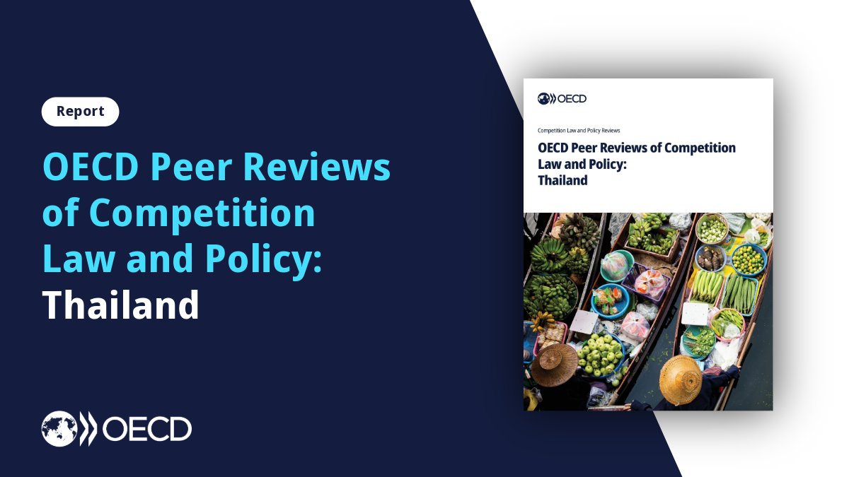 OECD_BizFin's tweet photo. Has Thailand’s approach to competition law and policy become more effective in recent years? 

Our latest peer review of Thailand presents the evolution of its competition regime. 

Learn more:  https://t.co/yBNZsD1VWV | #OECDcomp #OECDSEA https://t.co/bhKwTi46kX