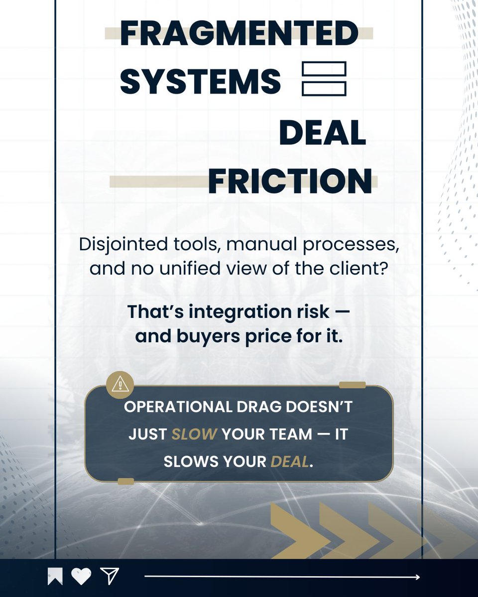 WhiteTiger_Inc's tweet image. Build the firm you want to buy. Talk to us about how.

#AccountingM&amp;amp;A #FirmValuation #ScalableOperations #SellYourFirm