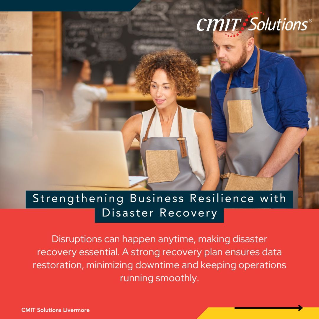 CMITLivermore's tweet photo. Prepare for unexpected disruptions with a solid disaster recovery strategy. 📞 (925) 709-5760 🔗 https://t.co/fpEuyDYBLG #DisasterRecovery #BusinessContinuity #DataBackup #ITResilience #SecureIT #LivermoreBusiness #TechProtection #CyberSecurity #MSPExperts #TechSupport https://t.co/ZiXi7M4bZ7