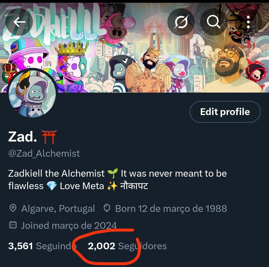Well, some are bots, some are rugged projects but some are real, and I'm here to celebrate the real ones 🤍

Thank you all for the beautiful number of 2002 followers. We're all making history if we just compare to our previous selves ✨

WAGMI ❤️