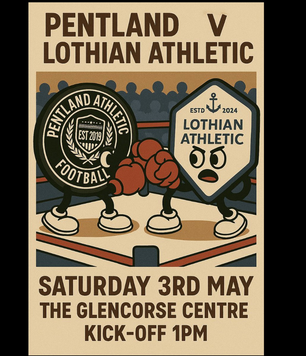 Pentland Athletic FC (@pentlandafc) on Twitter photo Tomorrow is the League Decider v <a href="/LothianAth/">Lothian Athletic AFC</a>
Get yourselves along to Auchendinny to support the lads ⚽️⚫️🟠 Tomorrow is the League Decider v <a href="/LothianAth/">Lothian Athletic AFC</a>
Get yourselves along to Auchendinny to support the lads ⚽️⚫️🟠