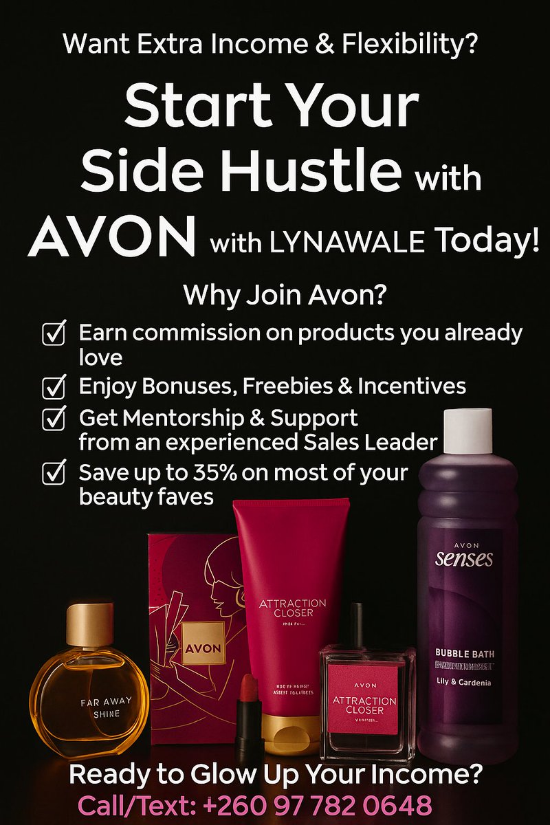 LynnetteNawale's tweet photo. For easy self sign-up, click on the link 👉🏾https://t.co/bQP9Q2GEFE 

#EmbraceYourPower
#AvonRepresentative
#BeautyyourWay
#Careergoals https://t.co/WTsphGnbQU