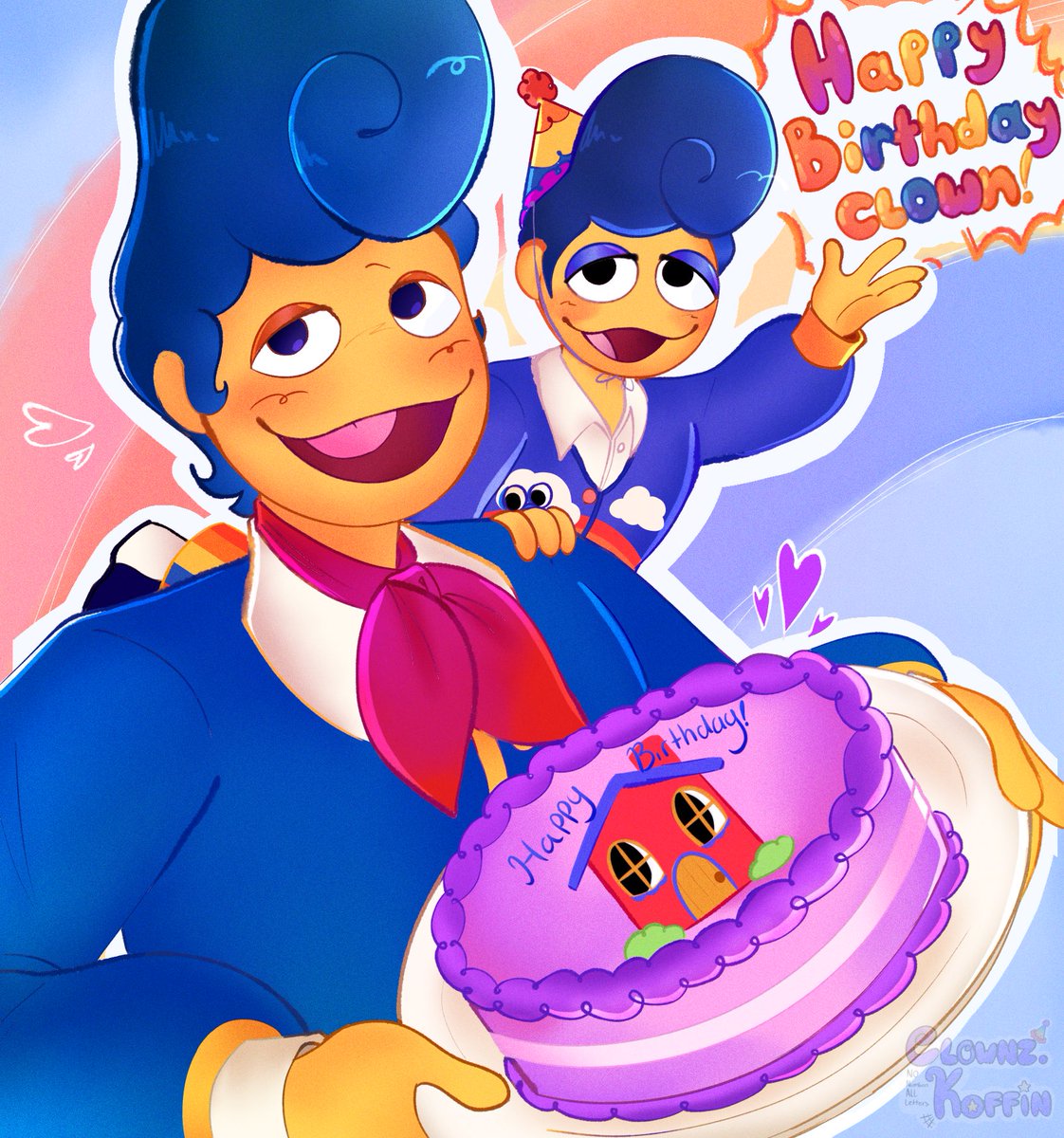 Clownz_koffin's tweet photo. Happy birthday @_PartyCoffin_ !! I hope today is absolutely wonderful for you and I’m glad I get to know your work!

-
-
Tags:
#WelcomeHome #welcomehomefanart #welcomehomearg #welcomehomeart #WallyDarling #wally #art https://t.co/HeuYJAdXXI