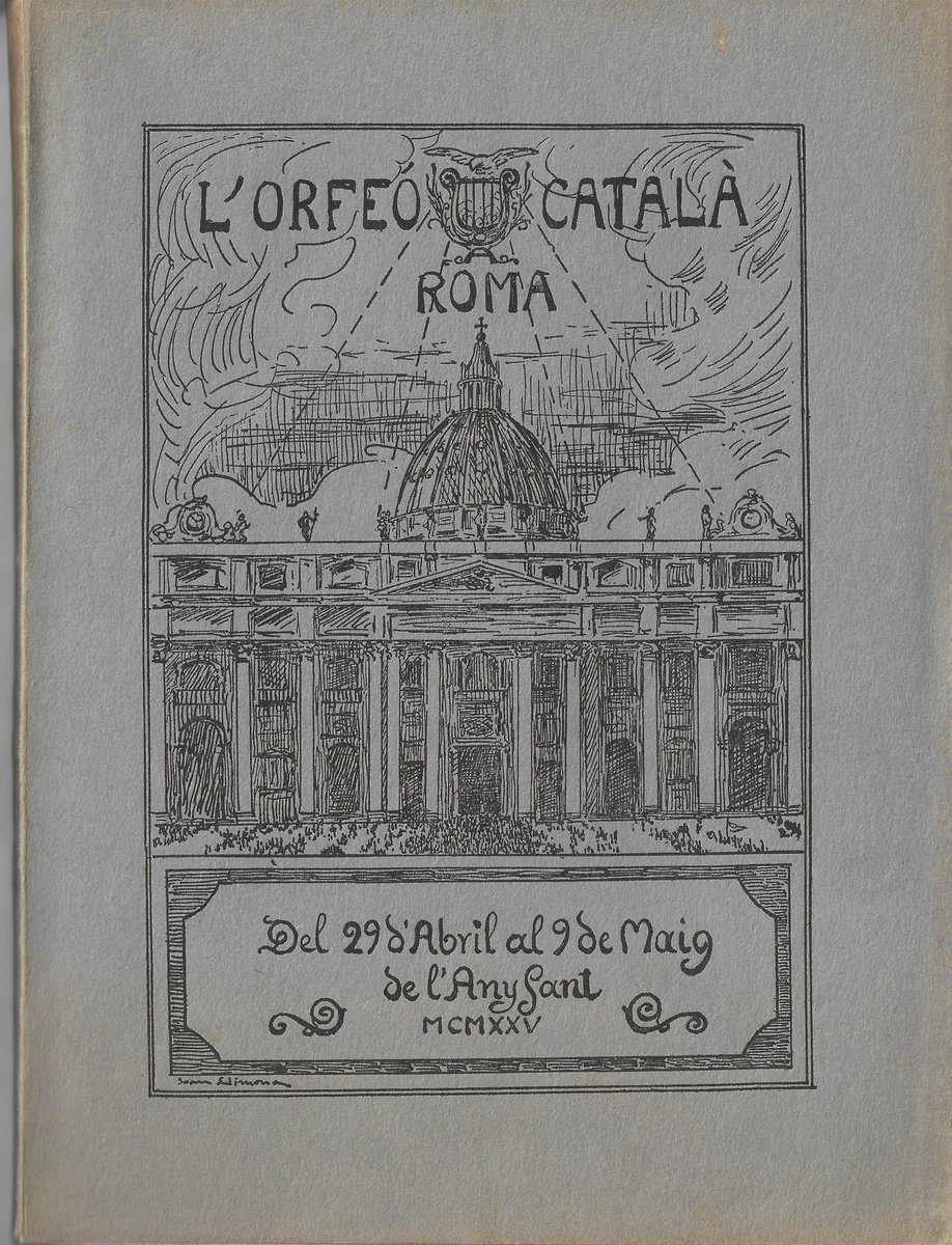 cedocpalau (@cedocpalau) on Twitter photo Coincidint amb el centenari del Pelegrinatge de l'Orfeó Català a Roma entre el 29 d'abril i el 9 de maig de 1925, exposem alguns dels documents més emblemàtics d'un dels viatges més rellevants dins la història de l'<a href="/Orfeo_Catala/">Orfeó Català</a> .
👉bit.ly/42vYNpo Coincidint amb el centenari del Pelegrinatge de l'Orfeó Català a Roma entre el 29 d'abril i el 9 de maig de 1925, exposem alguns dels documents més emblemàtics d'un dels viatges més rellevants dins la història de l'<a href="/Orfeo_Catala/">Orfeó Català</a> .
👉bit.ly/42vYNpo