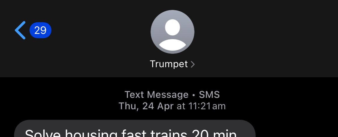 Are you also angry at receiving unsolicited and unblockable text messages from a political party named after a musical instrument 🎺?

My preferred engagement with voters is one that is genuine, interactive and, of course, based on consent

Consent and meaningful engagement have