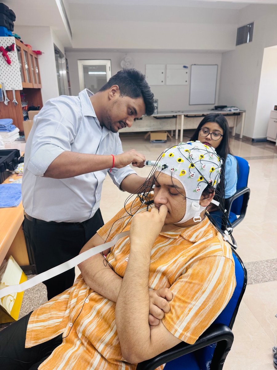 Thrilled to announce the successful installation of the <a href="/Brain_Products/">Brain Products</a>  EEG system in Kanpur! 

✅ In-depth training delivered
✅ Seamless integration ensured
🔹 8 AUX channels
🔹 Up to 100 kHz sampling
🔹 Compatible with active &amp; passive electrodes

#EEG #Neuroscience