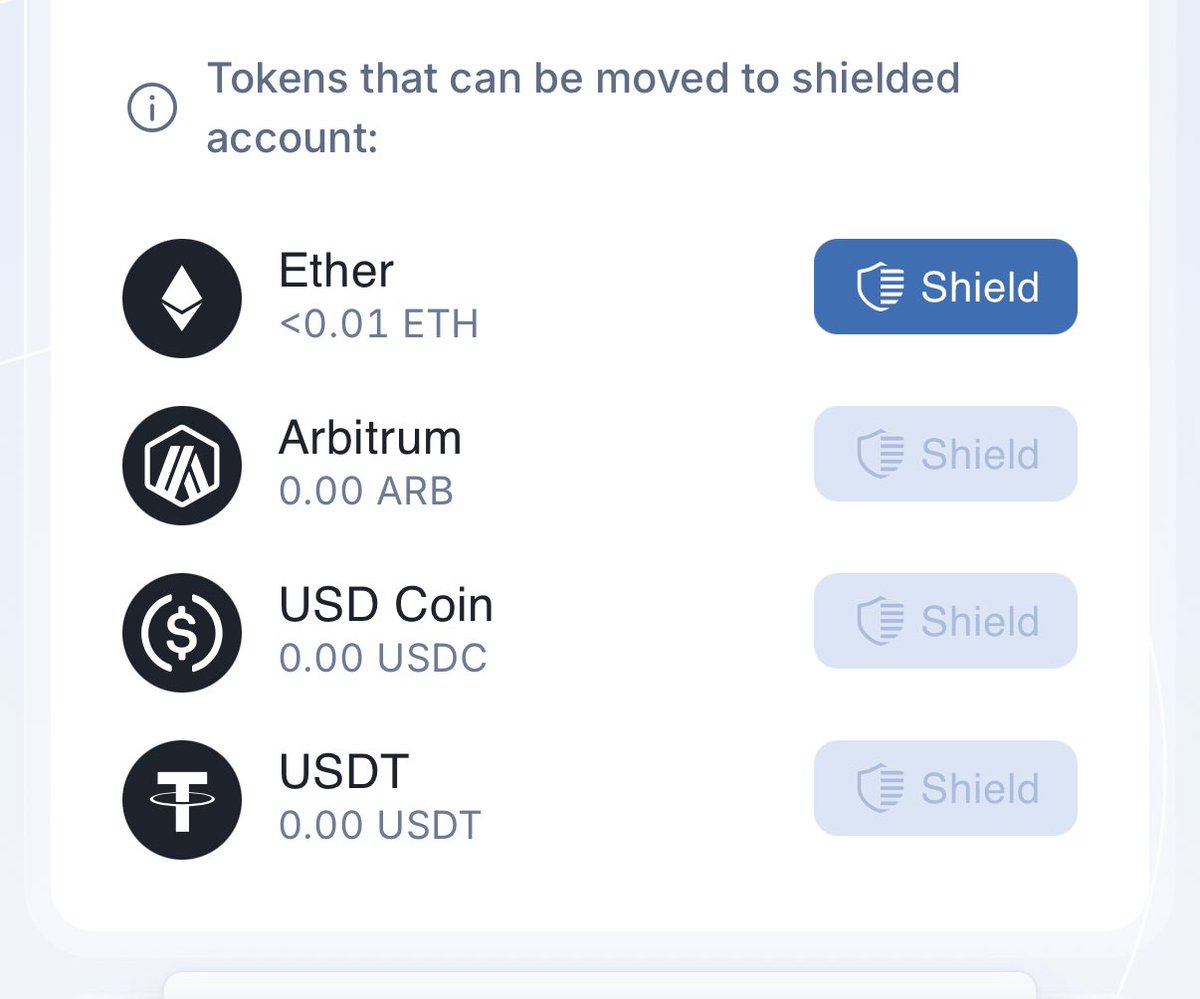 73lV_'s tweet image. privacy is key 🔑 

 you can now get shielded on @arbitrum using @Common__App powered by @Aleph__Zero 

 here’s how;

 - visit app.common.fi
 - connect your wallet 
 - approve sign in message that will generate a key to your shielded account.
 - shield your tokens.…