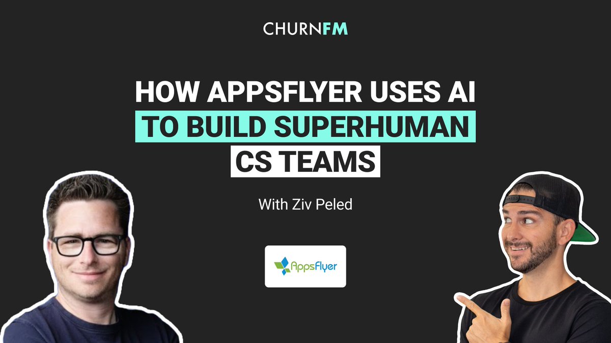 This week on the show we have <a href="/zivpel/">Ziv Peled</a> Chief Customer Officer at <a href="/AppsFlyer/">AppsFlyer</a>.

In this episode, Ziv shared how AI is reshaping Customer Success and what is not changing. Click to listen: churn.fm/episode/how-ai…