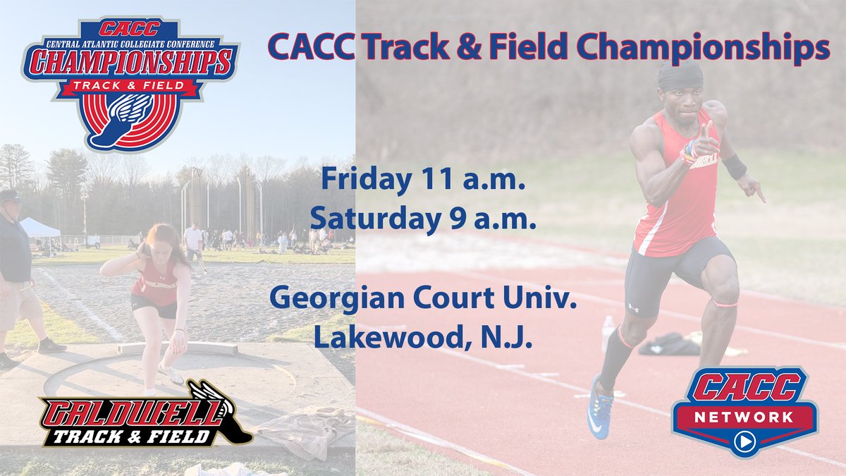 Caldwell Athletics (@caldwellcougars) on Twitter photo Men's and Women's <a href="/CUXCTF/">Caldwell U XC/T&F</a> To Bring 33 Student-Athletes to <a href="/CACC01/">Central Atlantic Collegiate Conference</a> Championships Friday and Saturday
caldwellathletics.com/news/2025/5/1/… Men's and Women's <a href="/CUXCTF/">Caldwell U XC/T&F</a> To Bring 33 Student-Athletes to <a href="/CACC01/">Central Atlantic Collegiate Conference</a> Championships Friday and Saturday
caldwellathletics.com/news/2025/5/1/…