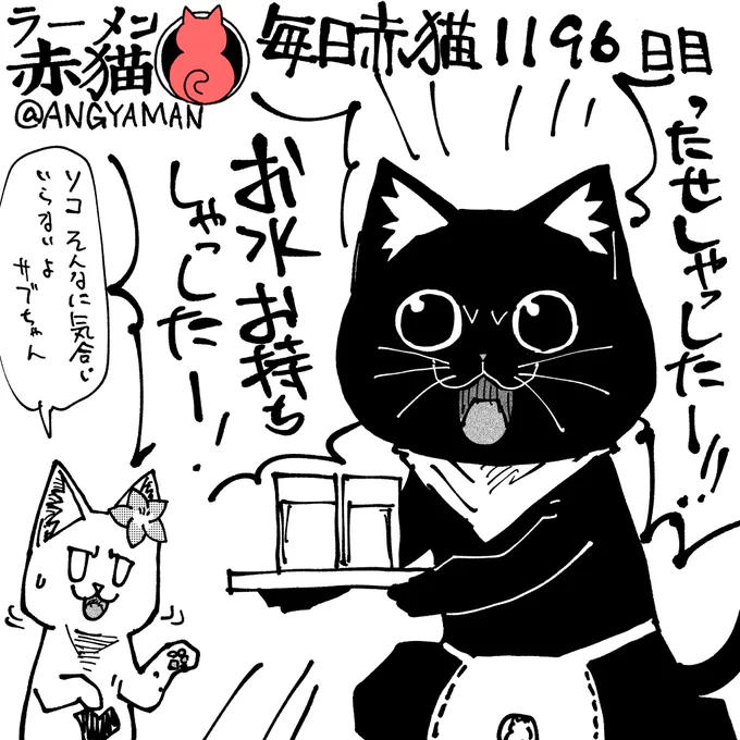 最近は接客もやります
#ラーメン赤猫 #ジャンププラス
146 杯目 https://t.co/Kd8VuGr8Ay 