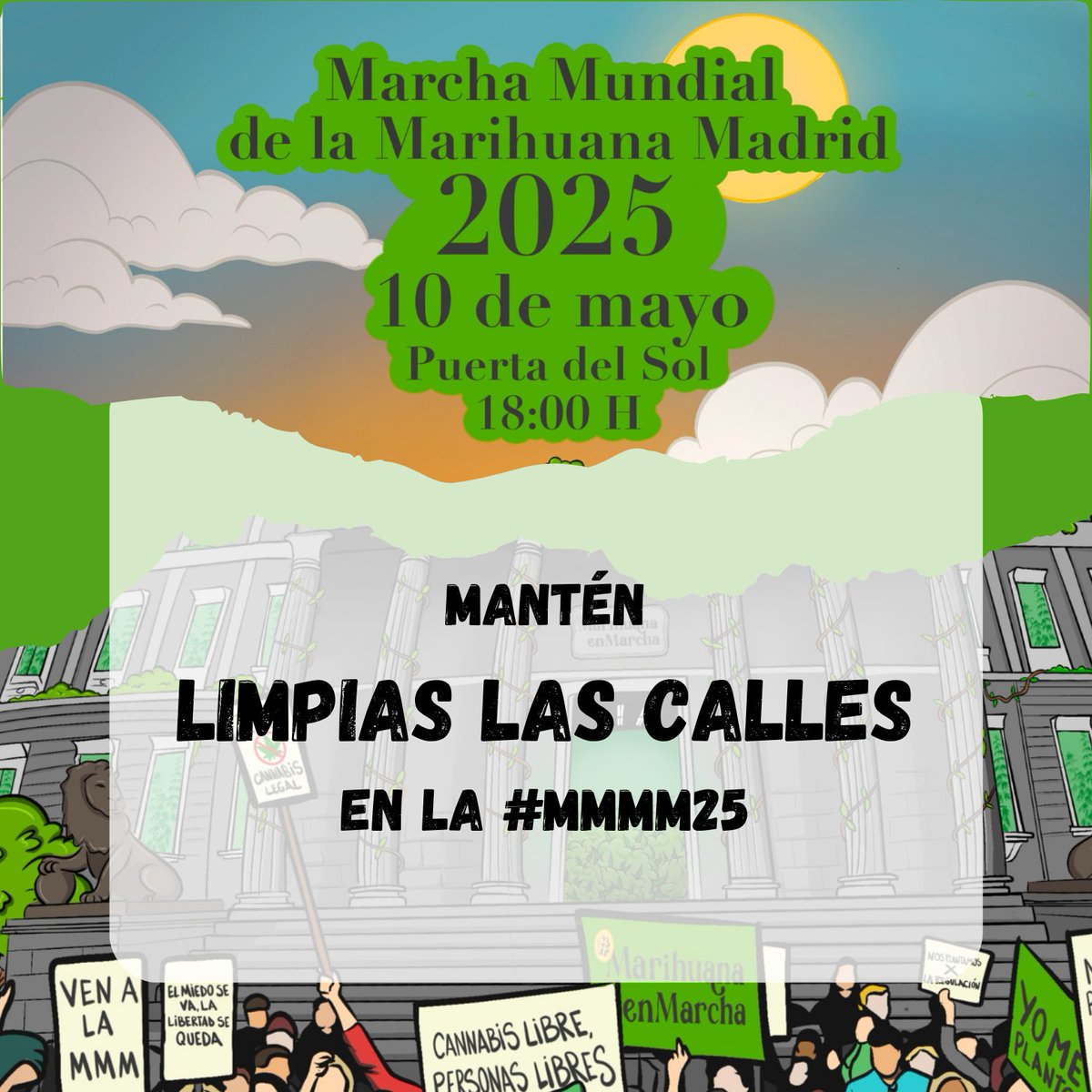 🌿 Este 10 de mayo, no tires basura al suelo en la #MMMM25
 🗑️ Cuida la calle como cuidamos la planta
 ♻️ Respeto por fuera, conciencia por dentro
 👉 Colillas, latas, papeles… ¡todo contigo!