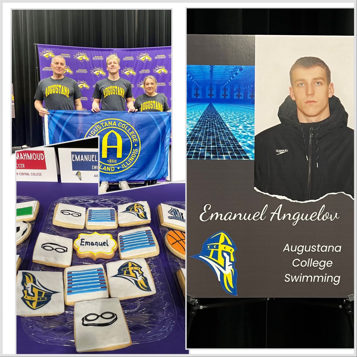 It’s official!!!! Congratulations Emanuel!! Thank you @RMHSMustangsAD for making this special for the athletes! Can’t wait to see all you accomplish in this next part of your journey! <a href="/RMHSMUSTANGS/">Rolling Meadows HS</a> <a href="/RMHSstampede/">STAMPEDE</a>