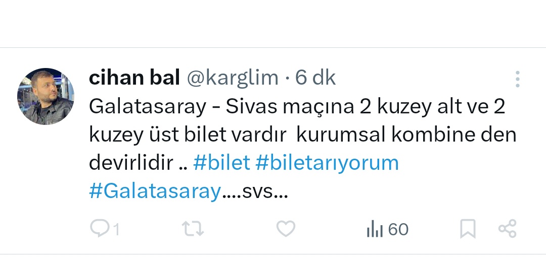 𝐀𝐑𝐄𝐒 (@aressgs) on Twitter photo <a href="/_samiyenhaber/">Sami Yen Haber</a> Hayırlısı..
Bu arada aşağıda ki oevladı bilet dolandırıcısı dı taraftarlarımız tuzağa düşmesin. 👇 👇👇👇 <a href="/_samiyenhaber/">Sami Yen Haber</a> Hayırlısı..
Bu arada aşağıda ki oevladı bilet dolandırıcısı dı taraftarlarımız tuzağa düşmesin. 👇 👇👇👇