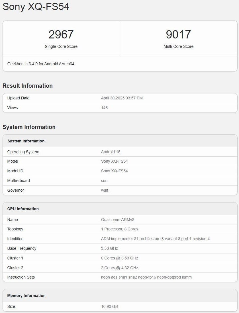 7amoodi6's tweet image. 📱🔥 تأكيد المواصفات الرسمية لهاتف Sony Xperia 1 VII!

الهاتف سيأتي بشاشة 4K OLED، معالج Snapdragon 8 Gen
 3، وكاميرا تليفوتو متغيرة البُعد 🧠📸

#SonyXperia1VII #Xperia #سوني #هواتف_ذكية