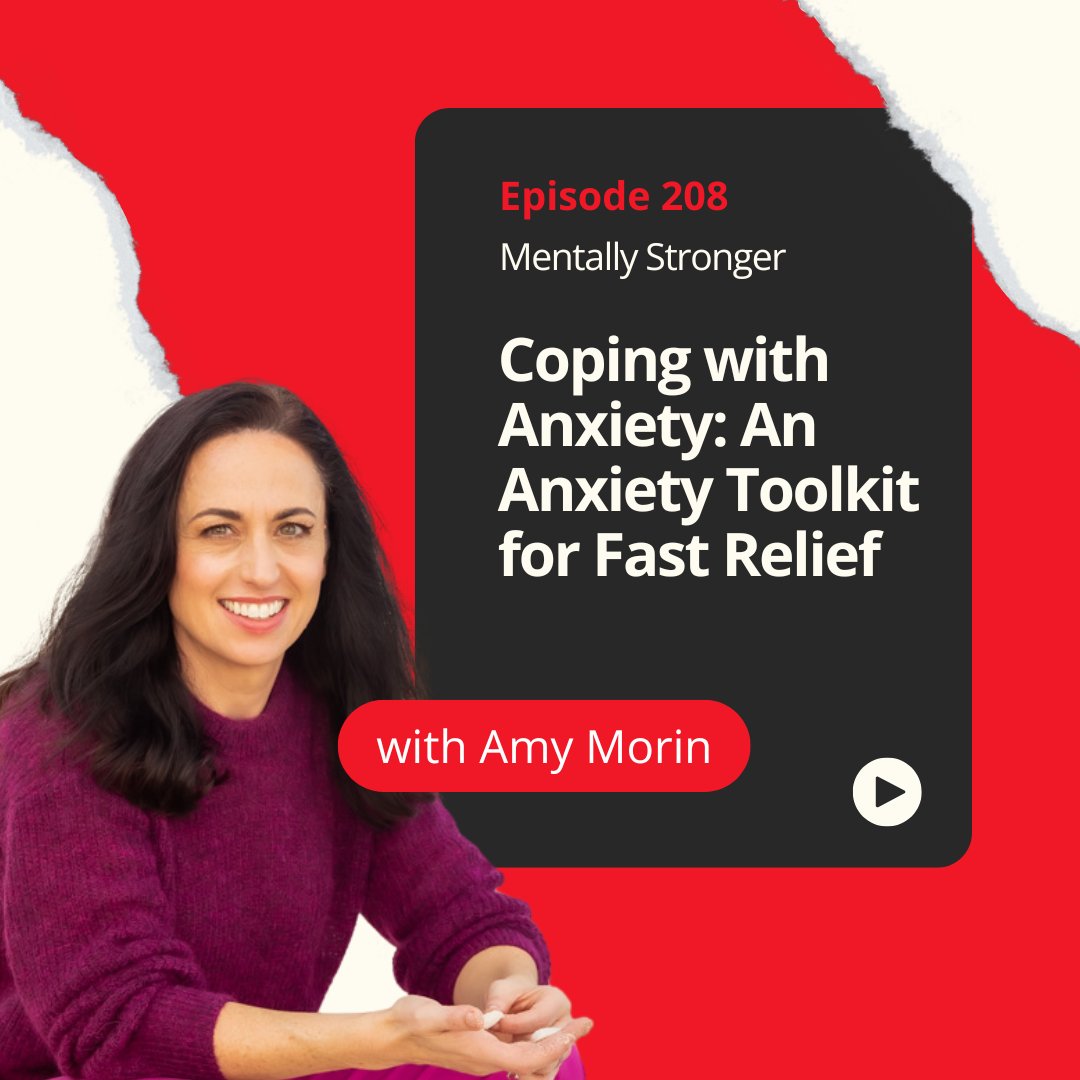 AmyMorinLCSW's tweet image. Anxiety is the #1 reason people step into my therapy office.
Anxiety is treatable, and you can find relief fast with the right tools.
🎧 Learn 5 science-backed strategies to calm anxiety.
Listen to Mentally Stronger on @ApplePodcasts ➡️ podcasts.apple.com/us/podcast/208…