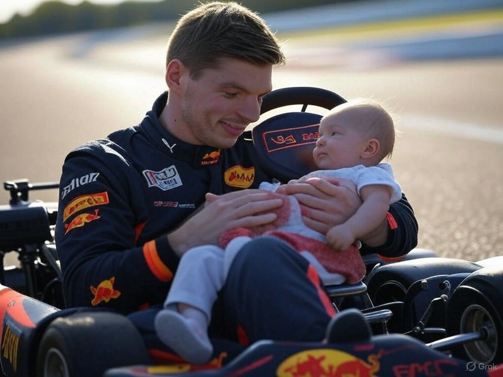 🔴 A peine après avoir connu le monde, Lily, la fille de Max Verstappen née quelques heures plutôt est actuellement en train de s’entraîner sur une piste de Karting.

#F1 #MV1