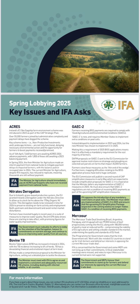 SeanMcKeon1973's tweet image. Sligo/Leitrim @IFAmedia spring lobbying campaign with @CosgroveNessa in @sligoparkhotel Nessa had a huge interest in our asks on GAEC2, ACRES delays, TB, Mercosur and Nitrates derogation. And agreed to bring our concerns to Seanad Eireann.