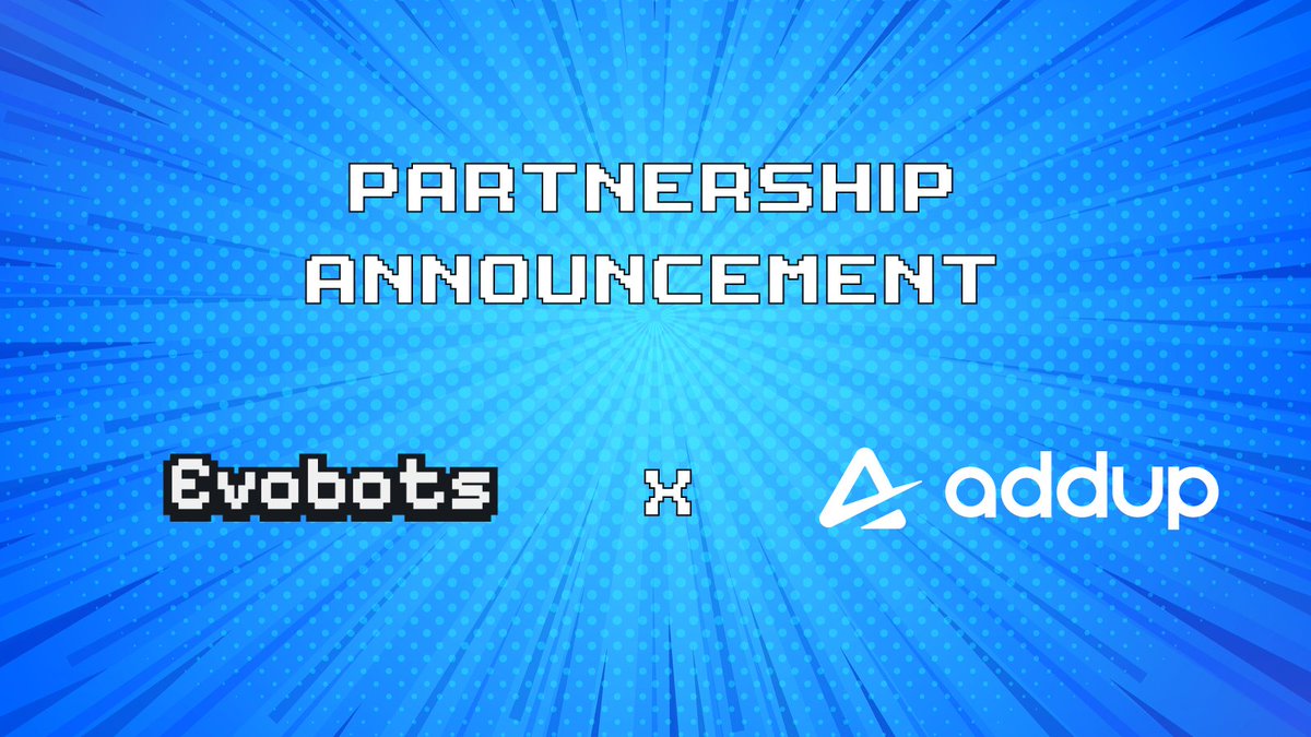 EvobotsOfficial's tweet image. 🚨 Partnership Announcement 📷

We’ve teamed up with @AddUp_Exchange – the fintech ecosystem bringing risk-free crypto trading education to the next level! 📷📷

Learn. Predict. Compete.  
📷 Train your Bitcoin prediction skills 
📷 Climb the leaderboard  

EvoBots x AddUp –…