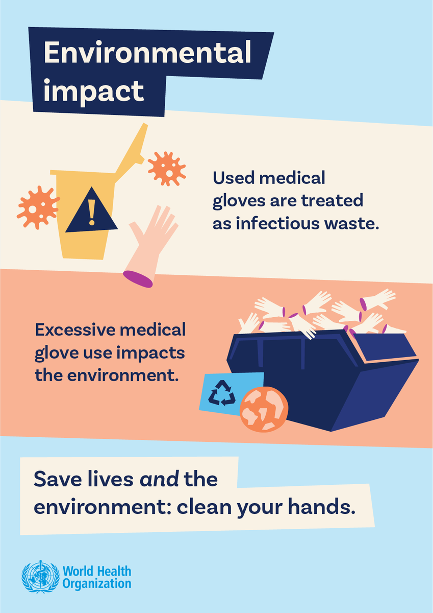 Did you know? Medical gloves are the largest volume of personal protective equipment (PPE) generated waste in healthcare.

This waste is treated as what is known as ‘infectious’ which requires special treatment.

✅ Use gloves appropriately bit.ly/3FXlQSy
✅ Clean your