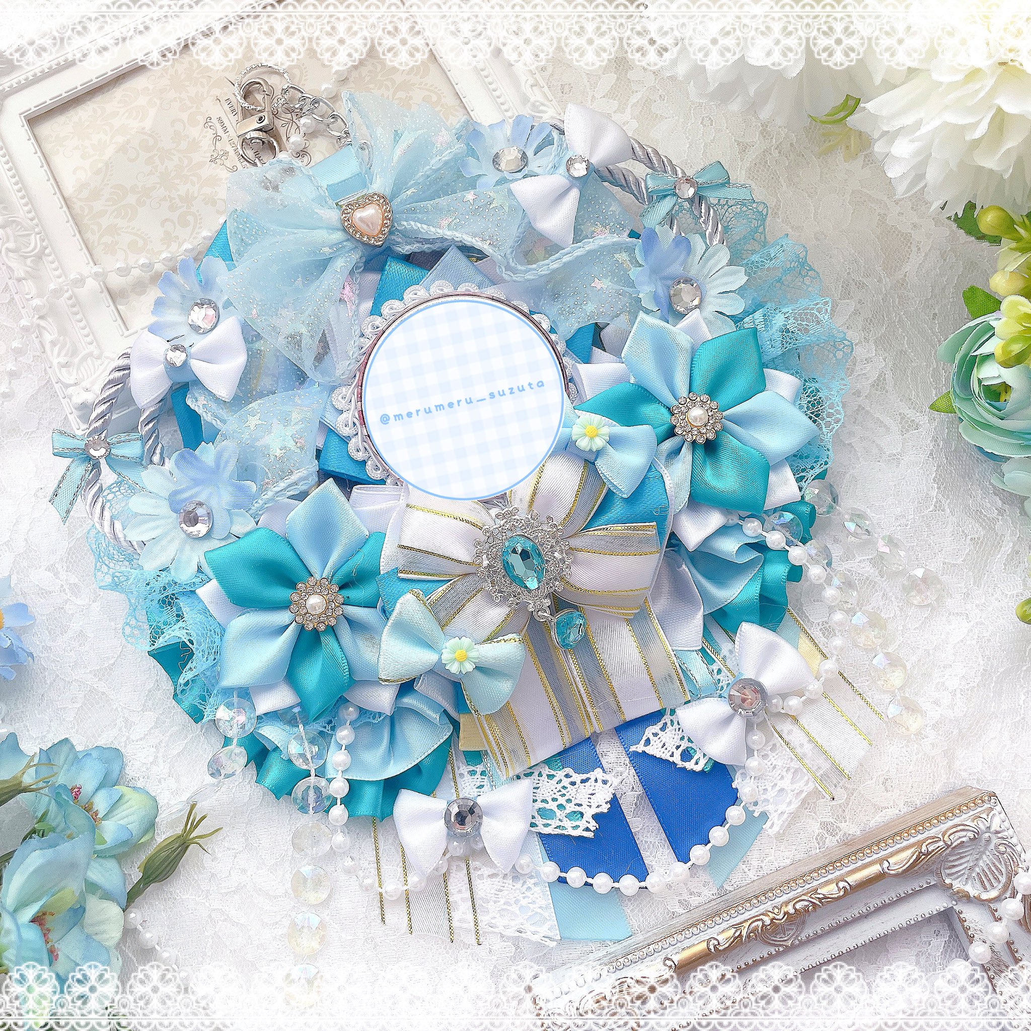 受付再開】リボンロゼットオーダーページ(55mm75mm缶バッジ用)