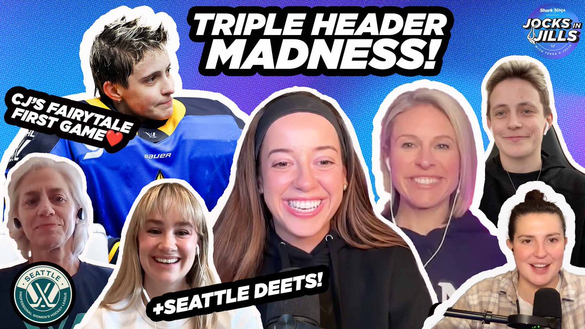 Jocks In Jills (@jocksinjills) on Twitter photo 🚨SATURDAY IS ‘BOUT TO GO CRAZY!
new episode teeing up the season-deciding triple header and breaking down this week’s games!
++ <a href="/PWHL__Seattle/">PWHL Seattle</a> expansion talk with <a href="/lexilafleur/">Lexi LaFleur Brown</a> and <a href="/tuffmustard/">Carly Jackson</a> hops on to talk about their first game 🤩
📺/🎧: JocksInJills.com 🚨SATURDAY IS ‘BOUT TO GO CRAZY!
new episode teeing up the season-deciding triple header and breaking down this week’s games!
++ <a href="/PWHL__Seattle/">PWHL Seattle</a> expansion talk with <a href="/lexilafleur/">Lexi LaFleur Brown</a> and <a href="/tuffmustard/">Carly Jackson</a> hops on to talk about their first game 🤩
📺/🎧: JocksInJills.com