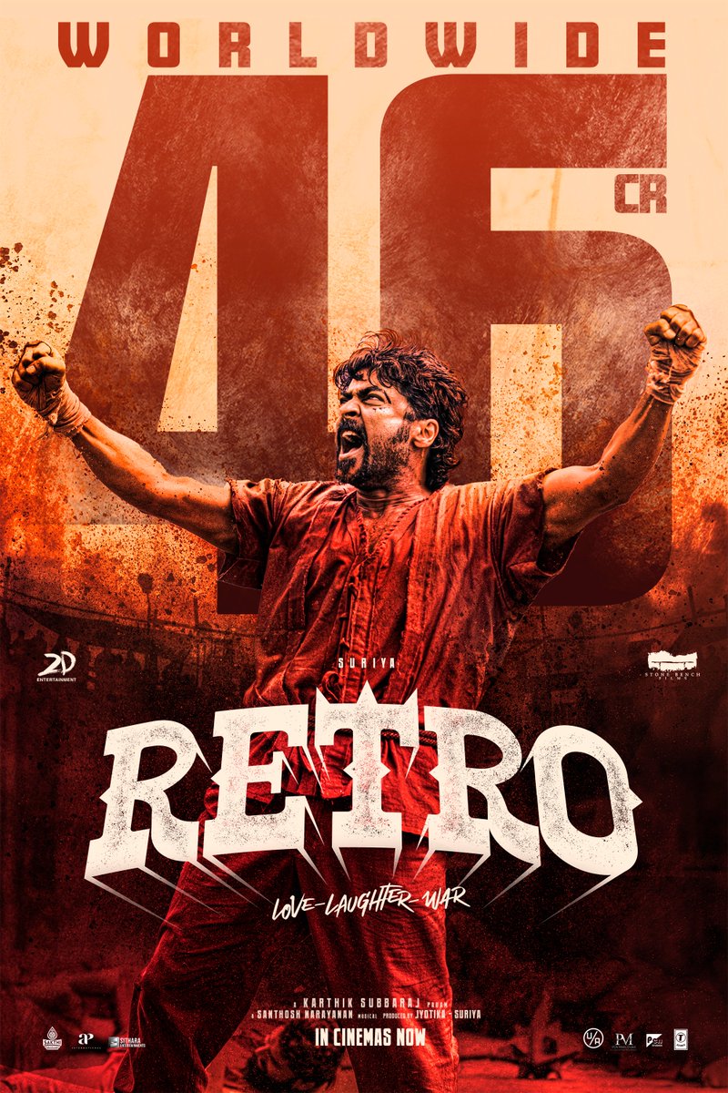 2D Entertainment (@2d_entpvtltd) on Twitter photo Unconditional love and support for #TheOne from y’all ❤️
Witness #Retro on the big screens 🎬
🔗 linktr.ee/RetroTheMovie
#RetroInCinemasNow 🔥 #LoveLaughterWar
@Suriya_Offl #Jyotika <a href="/karthiksubbaraj/">karthik subbaraj</a> <a href="/hegdepooja/">Pooja Hegde</a> <a href="/Music_Santhosh/">Santhosh Narayanan</a> <a href="/prakashraaj/">Prakash Raj</a> <a href="/C_I_N_E_M_A_A/">joju george</a> <a href="/rajsekarpandian/">Rajsekar Pandian</a> Unconditional love and support for #TheOne from y’all ❤️
Witness #Retro on the big screens 🎬
🔗 linktr.ee/RetroTheMovie
#RetroInCinemasNow 🔥 #LoveLaughterWar
@Suriya_Offl #Jyotika <a href="/karthiksubbaraj/">karthik subbaraj</a> <a href="/hegdepooja/">Pooja Hegde</a> <a href="/Music_Santhosh/">Santhosh Narayanan</a> <a href="/prakashraaj/">Prakash Raj</a> <a href="/C_I_N_E_M_A_A/">joju george</a> <a href="/rajsekarpandian/">Rajsekar Pandian</a>