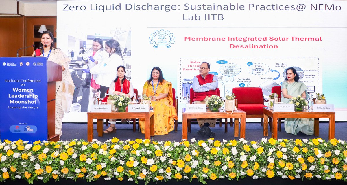 Sankala_India's tweet image. 5/6

Dr @SShuklaIITB, Professor (Department of Metallurgical Engineering and Materials Science) @iitbombay inspired women with real-world innovations from her lab. 

Her message was unapologetically bold: Indian women must be involved in innovation.