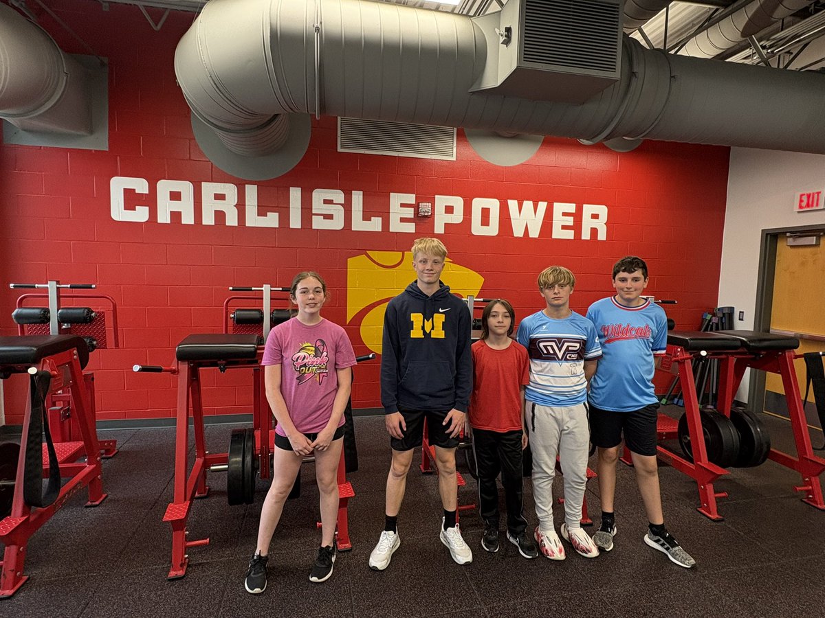 7th grade spring lifting Perfect attendance

Chloe Fuches, Mitchell Warner, Taylor Acker, Tanner Batten, Hayden Holden