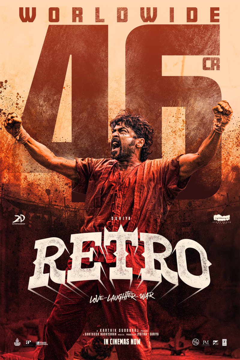 Sakthi Film Factory (@sakthifilmfctry) on Twitter photo Unconditional love and support for #TheOne from y’all ❤️
Witness #Retro on the big screens 🎬
🔗 linktr.ee/RetroTheMovie
#RetroInCinemasNow 🔥 #LoveLaughterWar
@Suriya_Offl #Jyotika <a href="/karthiksubbaraj/">karthik subbaraj</a> <a href="/hegdepooja/">Pooja Hegde</a> <a href="/Music_Santhosh/">Santhosh Narayanan</a> <a href="/prakashraaj/">Prakash Raj</a> <a href="/C_I_N_E_M_A_A/">joju george</a> <a href="/rajsekarpandian/">Rajsekar Pandian</a> Unconditional love and support for #TheOne from y’all ❤️
Witness #Retro on the big screens 🎬
🔗 linktr.ee/RetroTheMovie
#RetroInCinemasNow 🔥 #LoveLaughterWar
@Suriya_Offl #Jyotika <a href="/karthiksubbaraj/">karthik subbaraj</a> <a href="/hegdepooja/">Pooja Hegde</a> <a href="/Music_Santhosh/">Santhosh Narayanan</a> <a href="/prakashraaj/">Prakash Raj</a> <a href="/C_I_N_E_M_A_A/">joju george</a> <a href="/rajsekarpandian/">Rajsekar Pandian</a>
