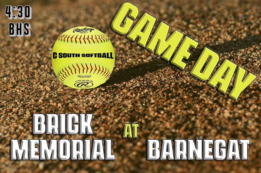 Barnegat wraps up C South divisional play this afternoon when they play host to Brick Memorial. Note - 4:30 start time today!