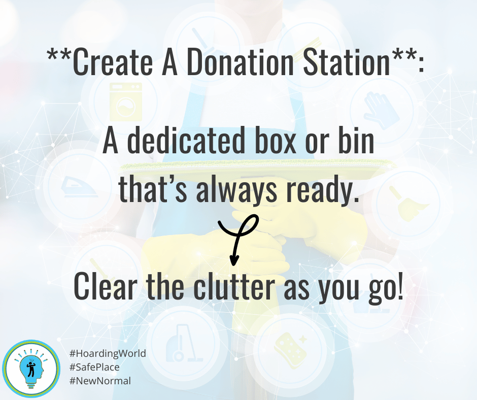 HoardingWorld's tweet image. Clear the clutter as you go! 
📦✨ Set up a dedicated donation station in your home—a simple box or bin where you can drop items you no longer need. When it’s full, it’s time to give! 
#DeclutterDaily #DonationStation #HoardingWorld #AskAngelaBrown