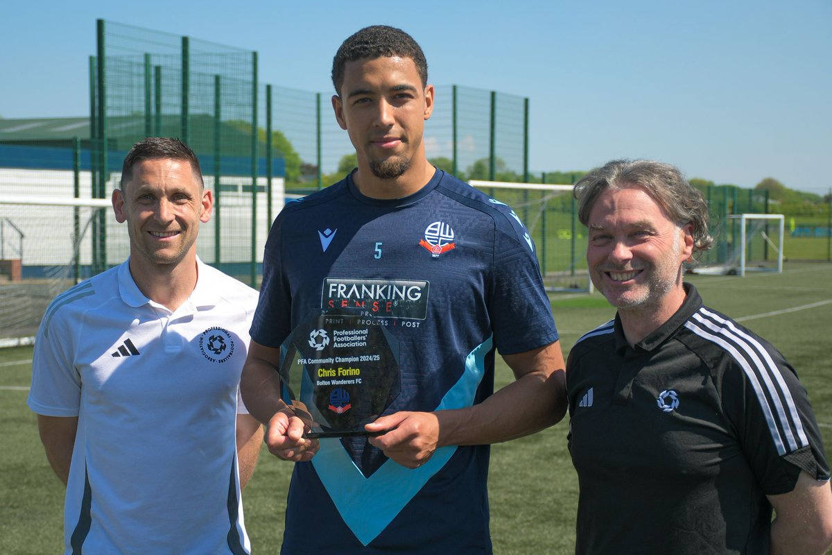 🏆 Chris Forino named BWitC's PFA Community Champion 2024/25 🏆 

We are pleased to award Chris the PFA Community Champion 2024/25 award for his support across our charity's work this season. Chris joins a long line of Community Champions who work alongside our charity to use the