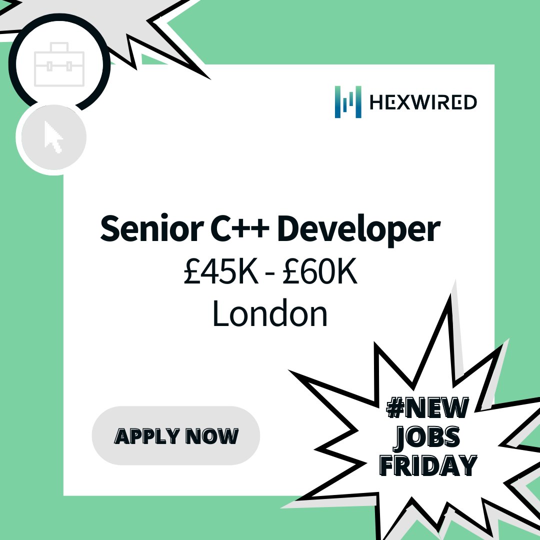 hexwired's tweet image. NEW JOBS FRIDAY💥
Apply here:
➡️Senior C++ Developer - £45K - £60K: ow.ly/GILW50VHK0h
➡️Product Engineer - £45K - £55K: ow.ly/Bsrt50VHK0o
➡️Embedded Linux Engineer - £70K - £80K: ow.ly/7mct50VHK0g
#HexwiredRecruitment #TechJobs #LinuxJob #TechRecruitmentAgency