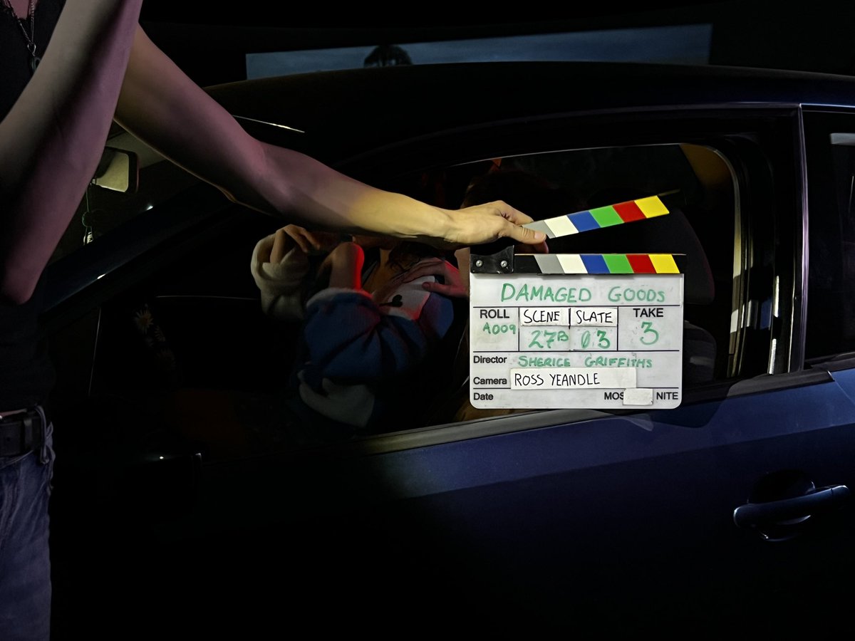 Sherice_G's tweet photo. It begins! The first day done on my microbudget feature โDamaged Goodsโ ๐
#featurefilm #filmmaking #director #microbudgetfeature #indiefilm https://t.co/xU7YUJCX9I