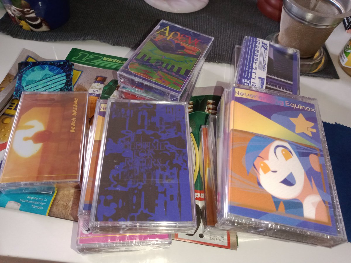 The package from <a href="/seasid3bliss/">SEASID3 BLISS</a> with quite a lot of tapes arrived at my doorstep today and I can tell you they look gorgeous and sound awesome! 😊

Shout out to <a href="/WurlyStar/">WurlyStar</a> <a href="/CaptainErsatz/">Captain Ersatz: very normal musician</a> <a href="/The_J_Stevenson/">JAKE STEVENSON</a> <a href="/Suop22/">suop/相庭</a> <a href="/TimSix6/">Tim Six</a> <a href="/rileymiller_tm/">Riley Miller</a> <a href="/sylveon____/">this account has been shut down by the authorisati</a> Alessandro Ferrazzi