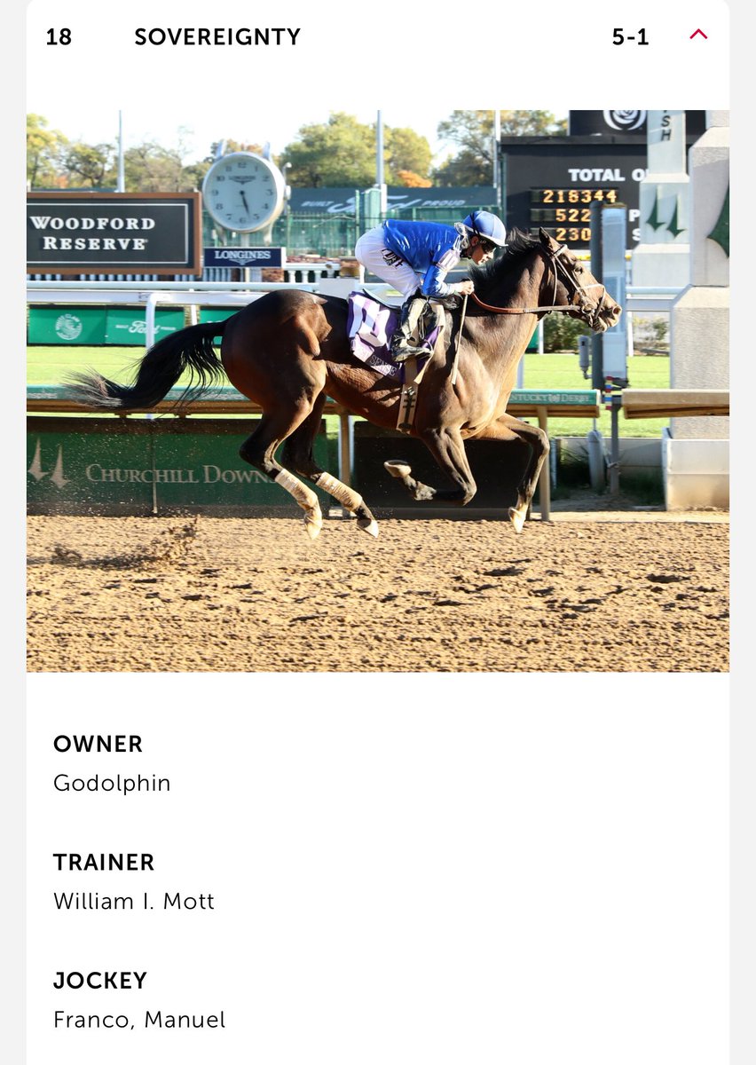 premiumtap's tweet image. رقم 18
#SOVEREIGNTY
جمع 110 نقاط 
بطل شوط Fountain of Youth قروب 2 ووصيف فلوريدا دربي 
انتصارين من 5 مشاركات 

يدربه William I. Mott حققه عام 2019 بواسطة الجواد Country House بعد استبعاد Maximum Security
خياله @jockeyfranco 
لم يتمكنا من تحقيقه

رقم 3 
 #FINALGAMBIT
جمع 100 نقطة…