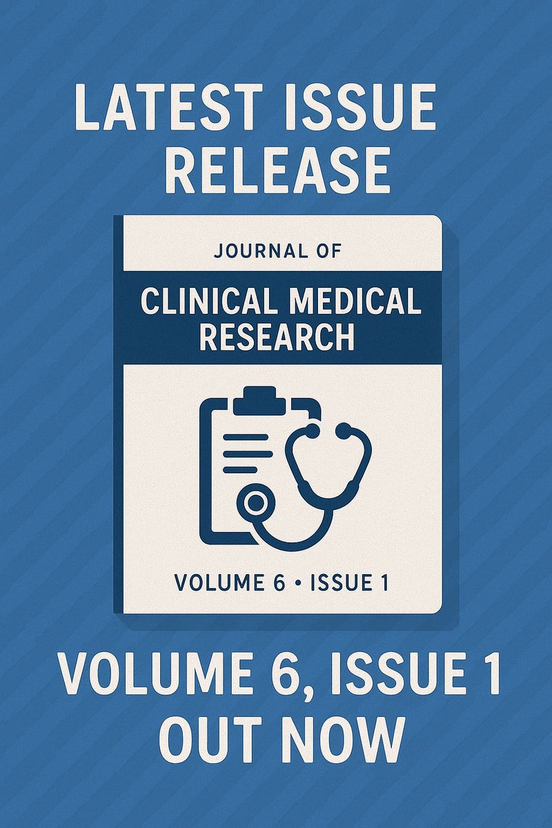 JournalofClini2's tweet photo. We just dropped our newest issue, featuring research that reflects the real-world challenges and breakthroughs in clinical care globally.  
📘 Access the issue here: https://t.co/hQ1WbcFsZo #GlobalHealth #ClinicalResearch #OpenAccessScience #JournalRelease #AthenaeumJournals https://t.co/HbeWqyklYR