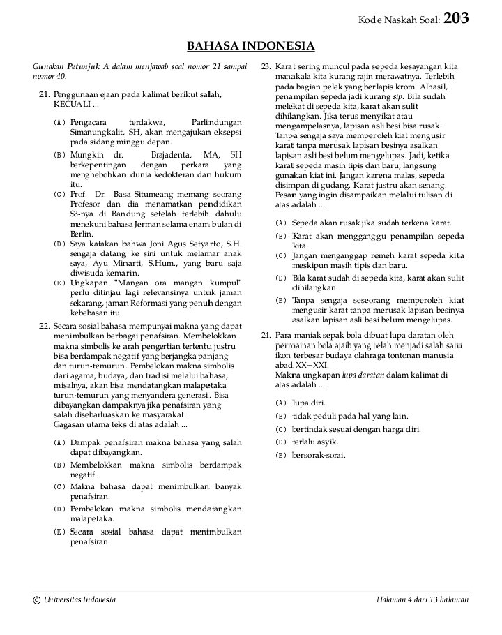 yourchen_24's tweet image. Soal SIMAK UI Bahasa Indonesia tahun 2010

#SimakUI