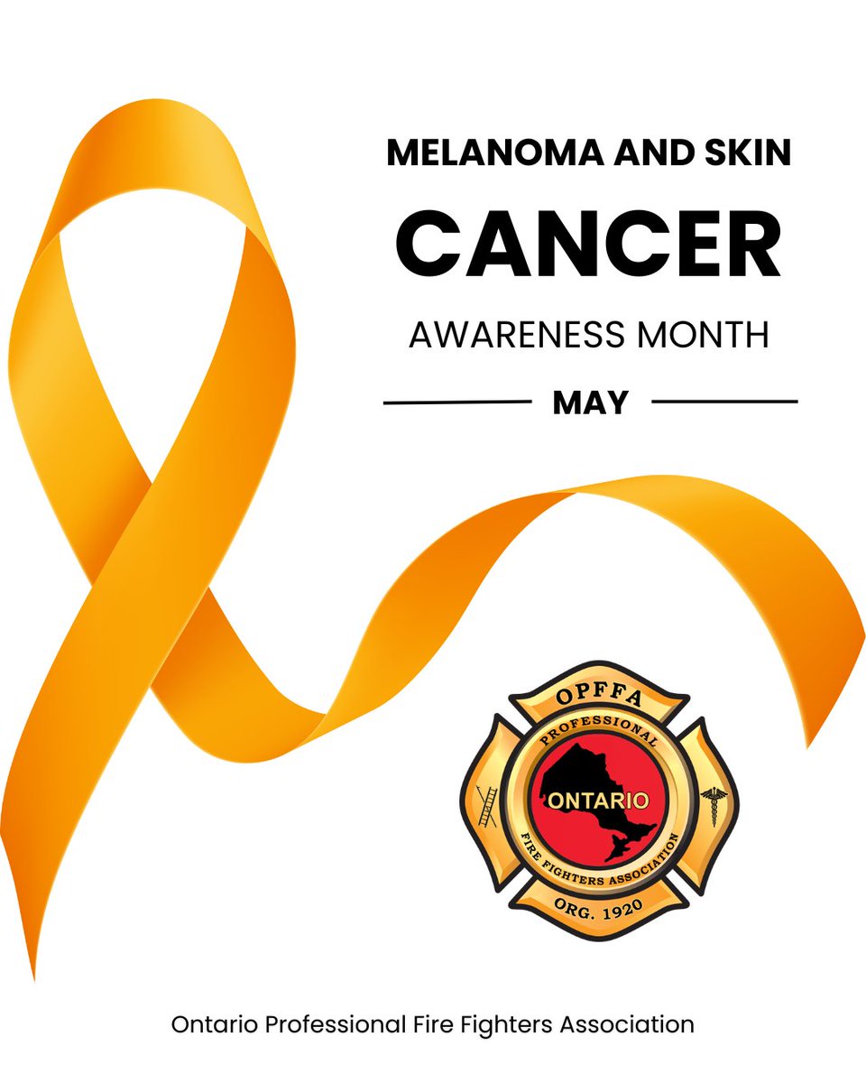 Firefighters face a significantly higher risk of developing skin cancer, including melanoma, due to sun exposure and carcinogens encountered on the job. 🚒☀️
May is Melanoma and Skin Cancer Awareness Month — a reminder to protect your skin, get checked, and stay safe.