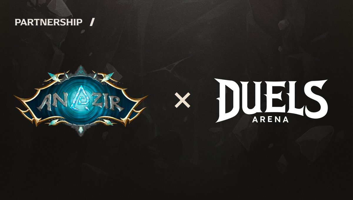 Anazir | โ๏ธ (@anazir_game) on Twitter photo ๐ค Partnership Announcement โ๏ธ
Weโre thrilled to announce our partnership with <a href="/Duels_Arena/">Duels Arena</a> , a nostalgic OSRS-inspired 1v1 PVP MMORPG!
๐งโโ๏ธ Battle, Earn & Rise.
With intense duels, players from over 120 countries clash for glory, NFTs & $GP rewards.
๐ฅ 1v1 Duels | Arena Points ๐ค Partnership Announcement โ๏ธ
Weโre thrilled to announce our partnership with <a href="/Duels_Arena/">Duels Arena</a> , a nostalgic OSRS-inspired 1v1 PVP MMORPG!
๐งโโ๏ธ Battle, Earn & Rise.
With intense duels, players from over 120 countries clash for glory, NFTs & $GP rewards.
๐ฅ 1v1 Duels | Arena Points