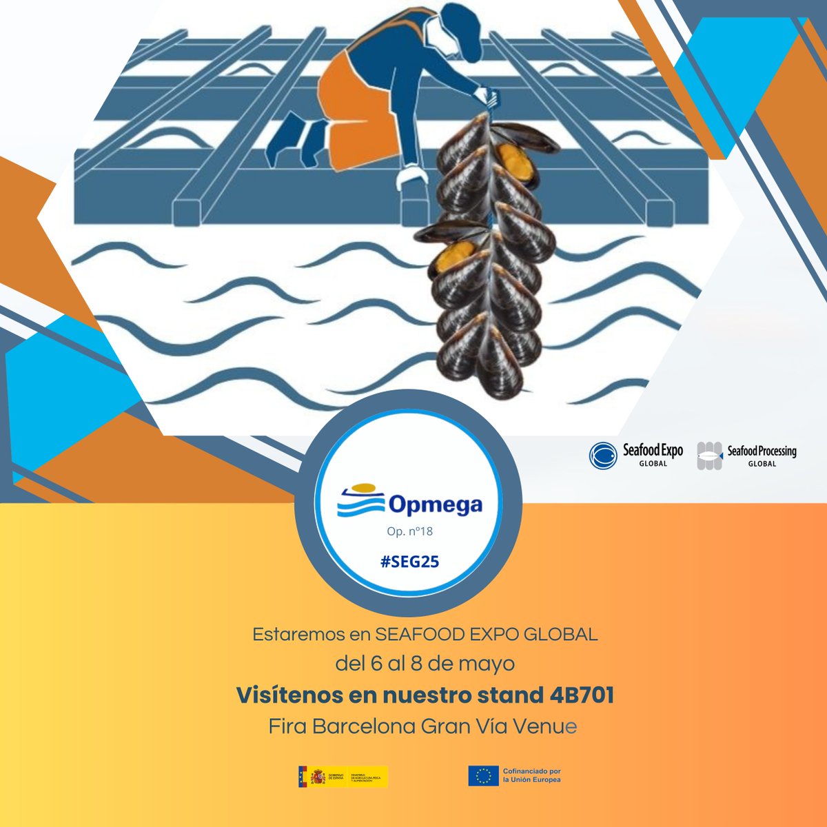 Opmega volve a Seafood Barcelona para consolidar relacions comerciais e mostrar o valor do mexillón
opmega.com/es/