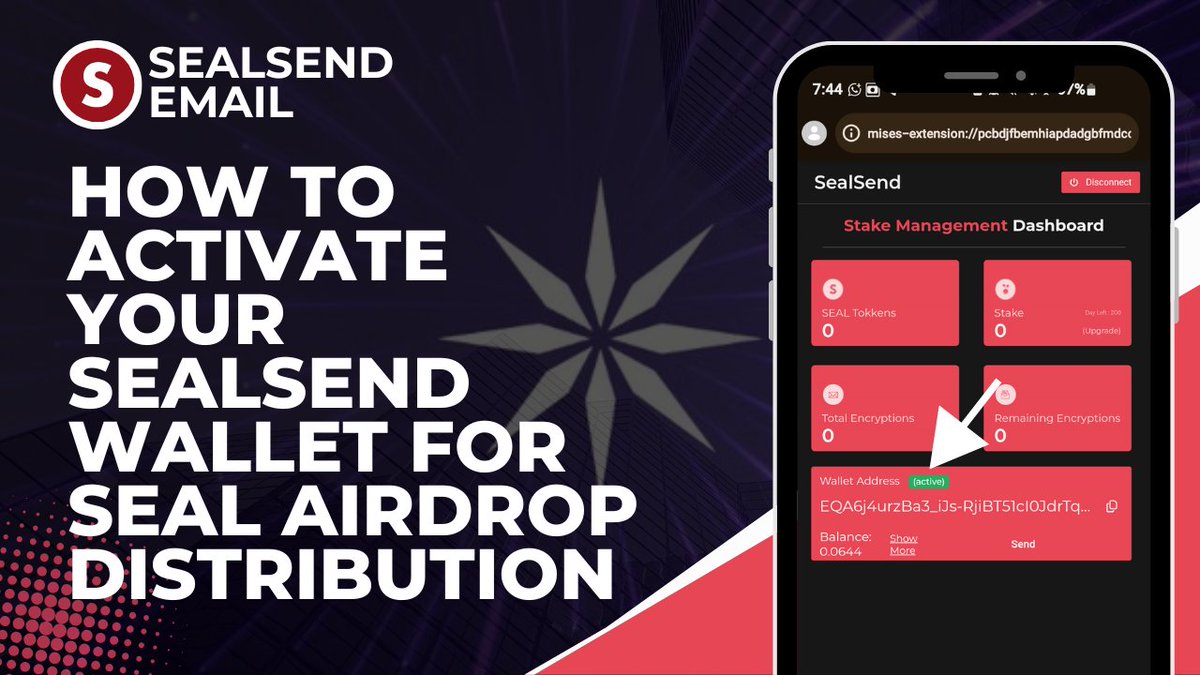 Atom_Adeyemi's tweet photo. @SealSendEmail How To Activate Your SealSend Wallet For SEAL Airdrop Distribution | SealSend Wallet Activation
.
.
New To SealSend - https://t.co/kEpcix0oXS
.
Video Guide - https://t.co/q8JuidwjuI
$SEAL #SealSendEmail @SealSendEmail @ice_blockchain #ION #EmailEncryption #Crypto #Airdrop https://t.co/x2RJc49rk1