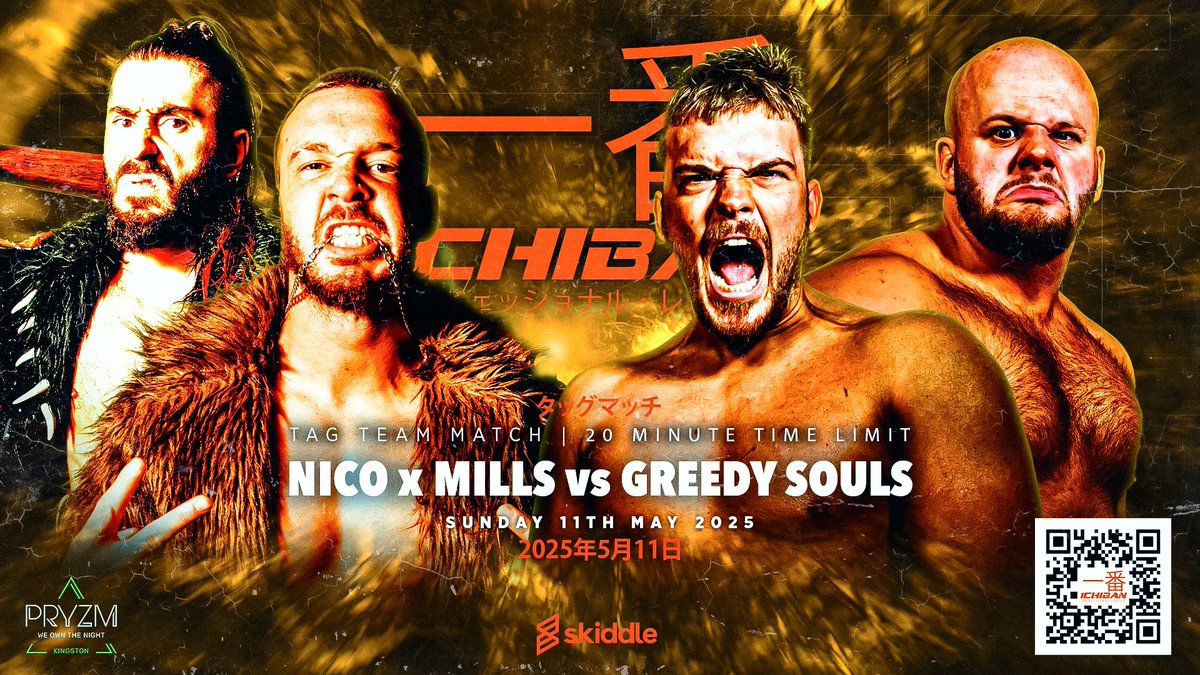 ❶ICHIBAN Puroresu Igirisu 一番プロレス 🇬🇧 (@ichibanpurouk) on Twitter photo 🔥 TAG TEAM WRESTLING 🔥
🔸 Dani Luna & Emersyn Jayne
🆚 Medusa Complex
🔸 NICO X MILLS
🆚 Greedy Souls
💎 ICHIBAN 3
🗓️ Sun 11th May
📍 <a href="/pryzm_kingston/">PRYZM Kingston</a>, LONDON
🎟️ ON SALE
🎫 skiddle.com/e/40934863 🔥 TAG TEAM WRESTLING 🔥
🔸 Dani Luna & Emersyn Jayne
🆚 Medusa Complex
🔸 NICO X MILLS
🆚 Greedy Souls
💎 ICHIBAN 3
🗓️ Sun 11th May
📍 <a href="/pryzm_kingston/">PRYZM Kingston</a>, LONDON
🎟️ ON SALE
🎫 skiddle.com/e/40934863