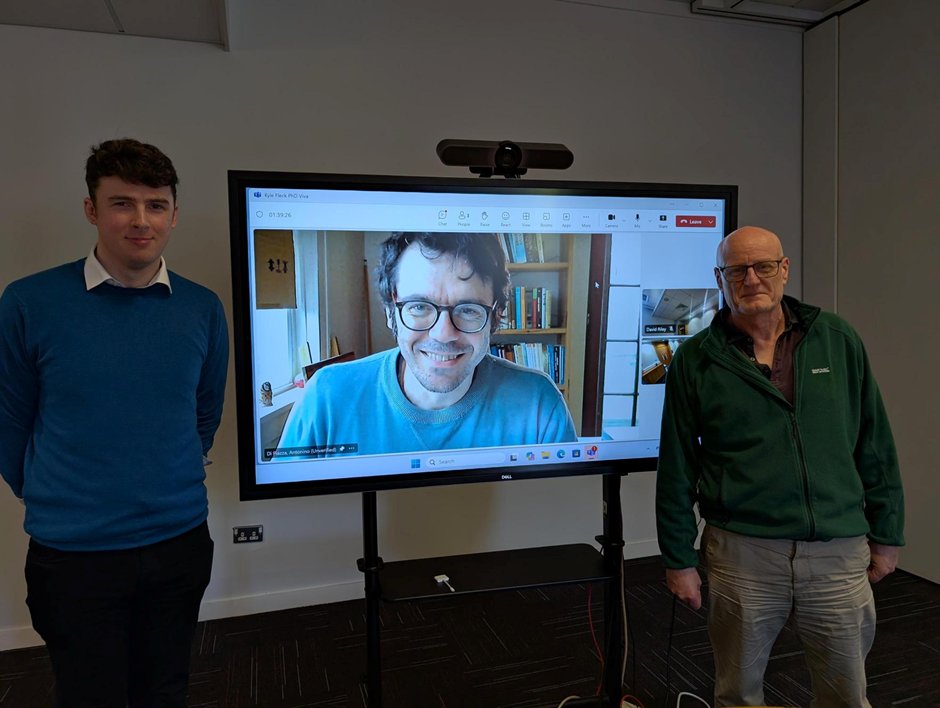 QUB - Maths&Physics (@qubmathsphys) on Twitter photo Congratulations to Dr Kyle Fleck, who successfully defended his PhD on Tuesday, 29th April 2025
Title: Strong-Field Quantum Electrodynamics in the Field of Ultra-Intense Lasers
Supervisor: Prof Gianluca Sarri. <a href="/QUBelfast/">Queen's University Belfast 🎓</a> <a href="/QubEps/">QUB EPS</a> <a href="/QUBEngagement/">Queen’s University Civic Engagement</a> <a href="/CDT_PIADS/">PIADS CDT</a> <a href="/AstroQUB/">Astrophysics Research Centre @ QUB</a> #LoveQUB Congratulations to Dr Kyle Fleck, who successfully defended his PhD on Tuesday, 29th April 2025
Title: Strong-Field Quantum Electrodynamics in the Field of Ultra-Intense Lasers
Supervisor: Prof Gianluca Sarri. <a href="/QUBelfast/">Queen's University Belfast 🎓</a> <a href="/QubEps/">QUB EPS</a> <a href="/QUBEngagement/">Queen’s University Civic Engagement</a> <a href="/CDT_PIADS/">PIADS CDT</a> <a href="/AstroQUB/">Astrophysics Research Centre @ QUB</a> #LoveQUB