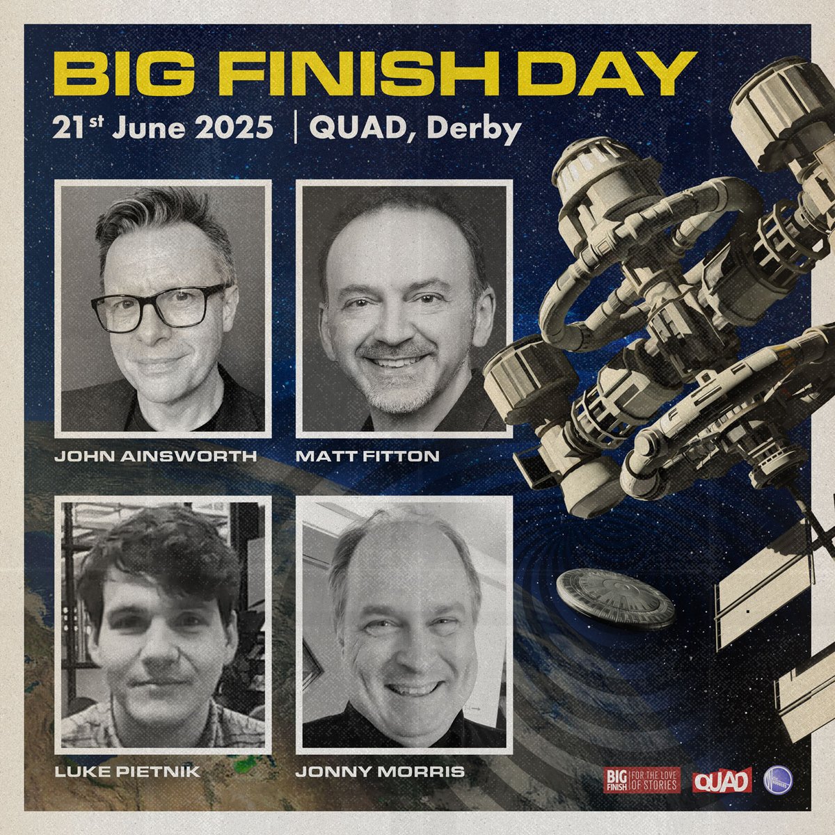 FINAL GUEST CONFIRMATION. 🎫 Click bgfn.sh/bigfinishday25 to get your tickets to Big Finish Day on 21 June 2025 at <a href="/derbyquad/">Derby QUAD</a> with <a href="/whoovers/">The Whoovers</a>.