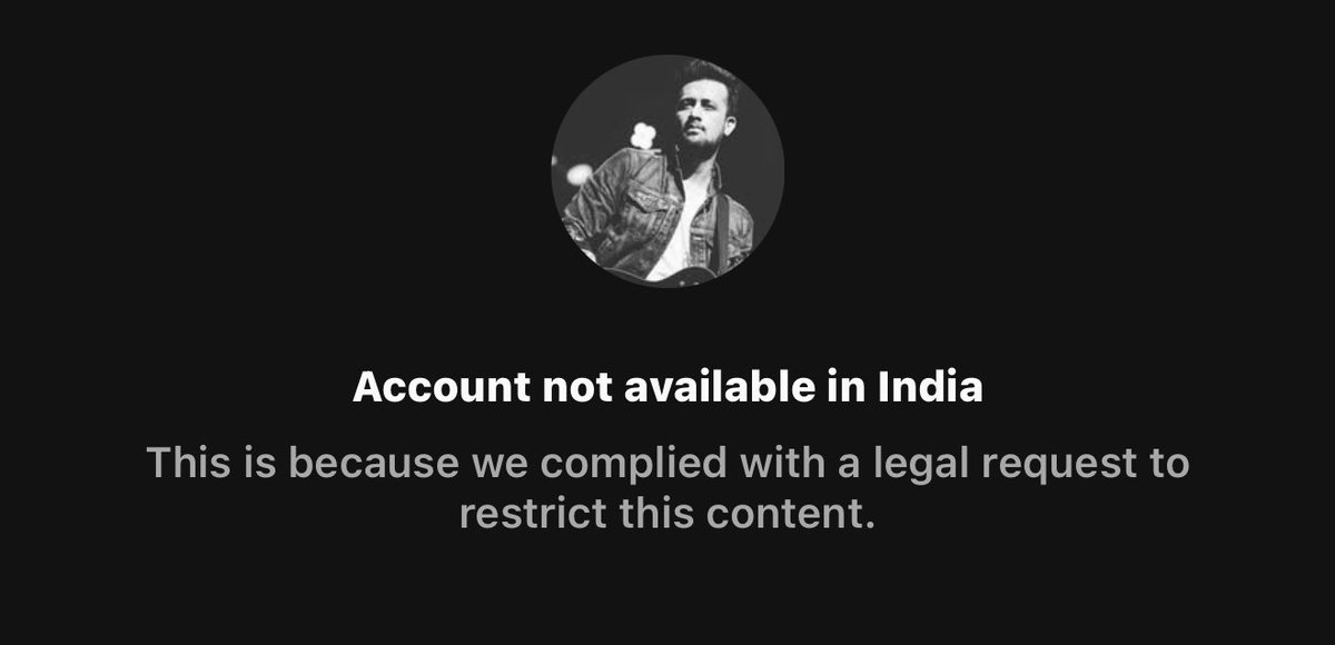 AdityaRajKaul's tweet photo. #BREAKING: India bans the Instagram  account of Pakistani singer Atif Aslam. https://t.co/VRLvpj3xdK