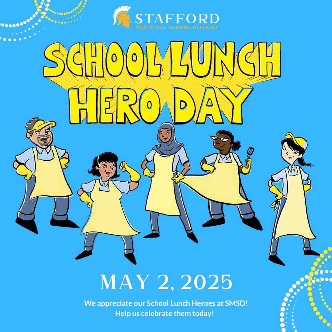 🍎🎉 Today we celebrate School Lunch Hero Day! Thank you to our incredible nutrition staff who serve up more than just meals—they deliver kindness, care, and smiles every day. 💪🥪💚 #SchoolLunchHeroDay #ThankYouHeroes #SMSDProud