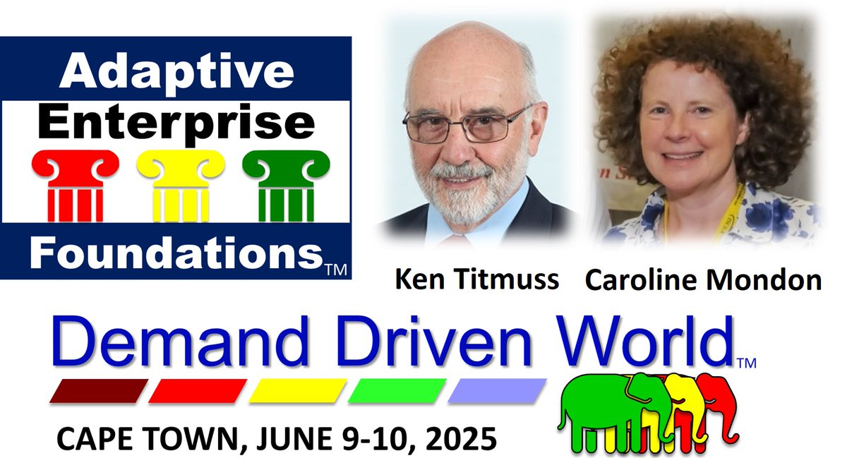 ddinstitute's tweet image. Join Caroline MONDON and Ken Titmuss in Cape Town for a special preconference session as part of the SAPICS 47th Annual Conference and Demand Driven World 2025! Information and registration: demanddrivenworld.com/2025-informati…
#DDW2025 #SAPICS2025 #demanddriven #supplychaininnovation