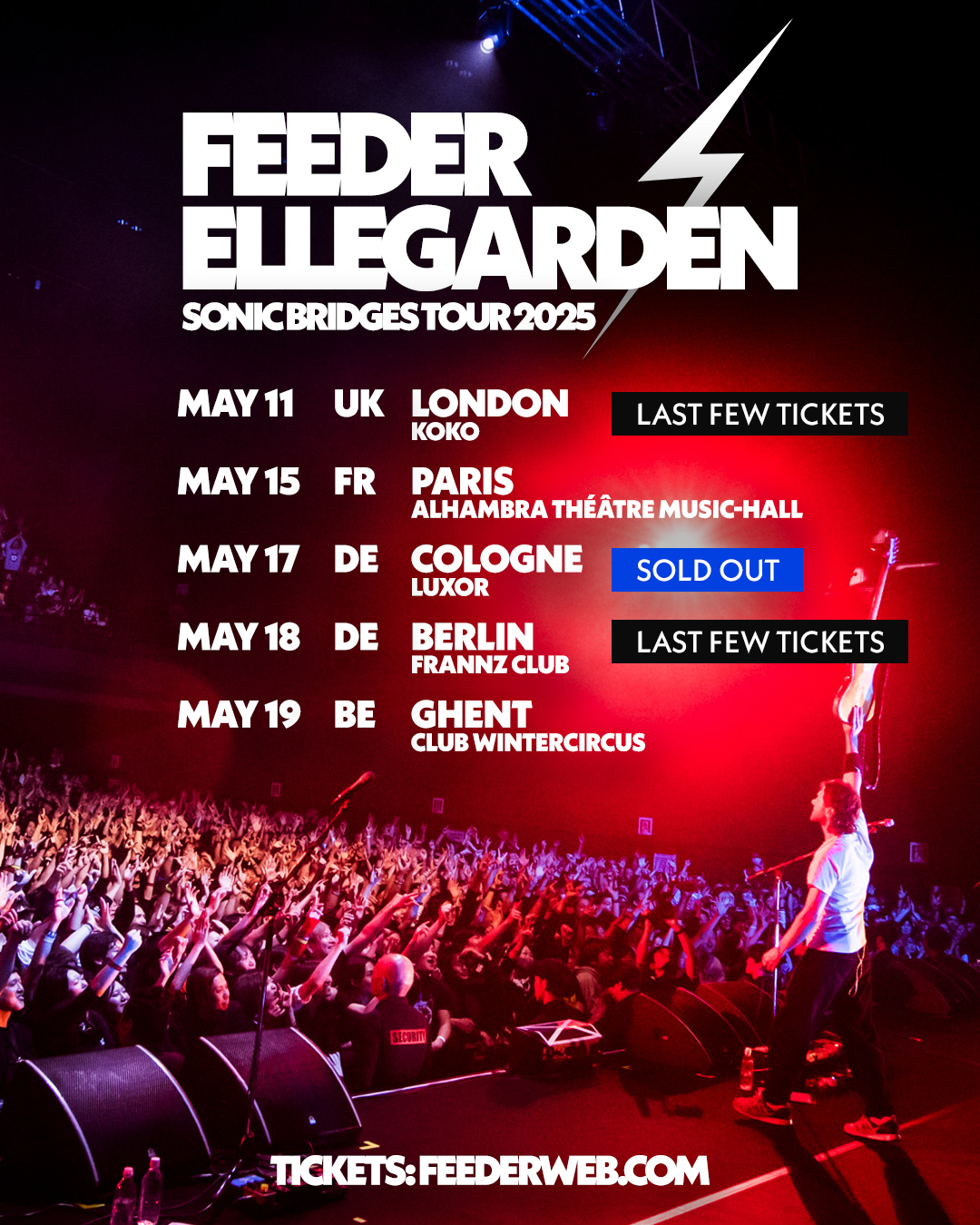 F*キ様 ELLEGARDEN SONIC BRIDGES TOUR ポスター Feeder on X: 