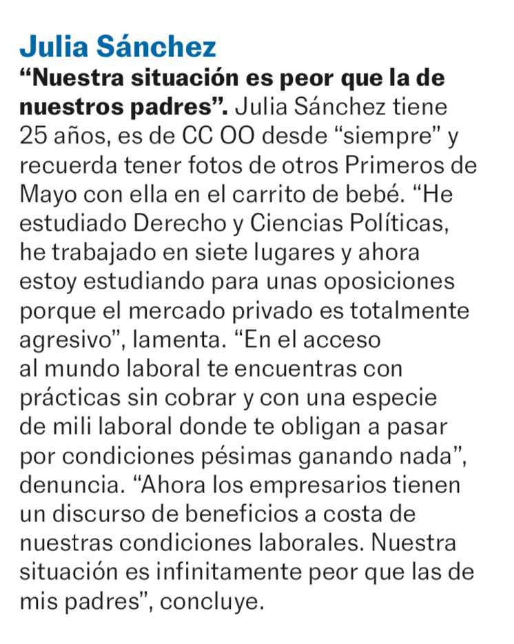 sninobecerra's tweet photo. No entro en el detalle; si en el marco: hoy la situación laboral y profesional de muchas de las personas de edades próximas a la de quien habla son peores o mucho peores que las de sus padres. (El País 02.05.2025). https://t.co/ghkGLVWNuB